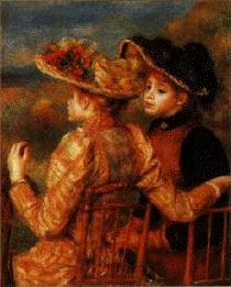 Pierre Renoir Two Girls China oil painting art